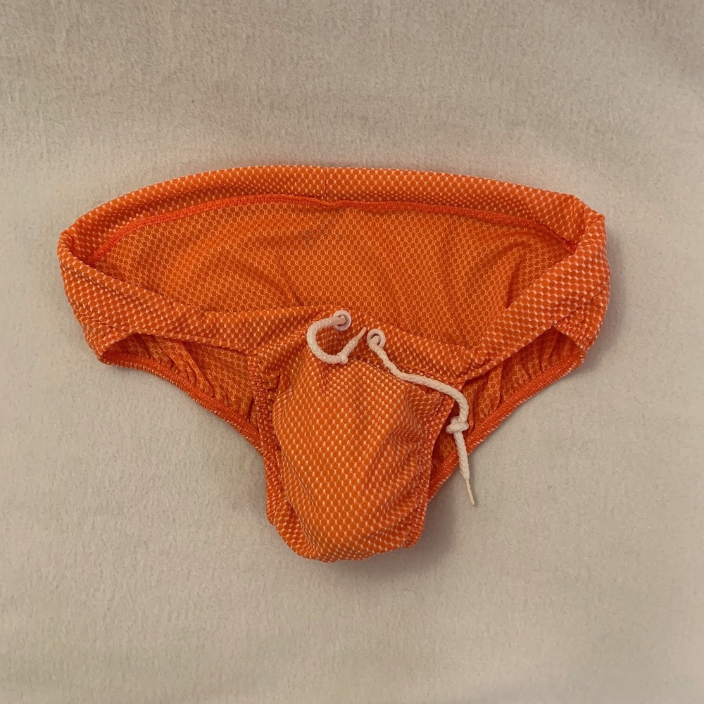 Handmade Tan-Through Swim Brief Fits 34-40 Unique